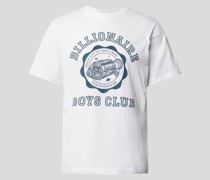T-Shirt mit Label-Print