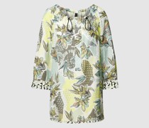 Longbluse mit Allover-Muster