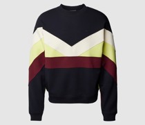 Sweatshirt mit Colour-Blocking-Design