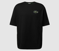 Loose Fit T-Shirt mit Label-Stitching