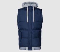 Steppweste mit Label-Patch