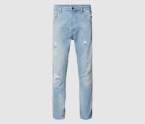 Slim Fit Jeans im Destroyed-Look Modell 'Alex'