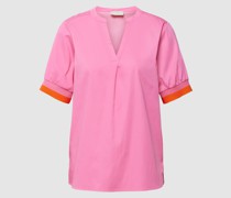 Bluse mit Seitenschlitzen
