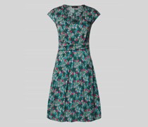 Knielanges Kleid mit floralem Allover-Print Modell 'VICINO'