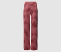 Stoffhose mit Allover-Muster Modell 'MACY'