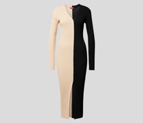 Midikleid in Two-Tone-Machart