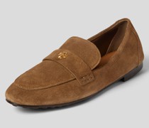 Penny-Loafer aus echtem Wildleder
