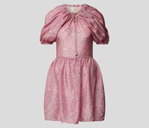 Seidenkleid mit floralem Muster