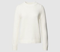 Strickpullover mit Strukturmuster