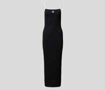 Maxikleid mit Label-Stitching