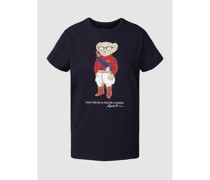 T-Shirt mit Label-Print Modell 'Bear'