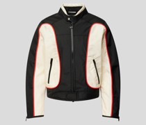 Bikerjacke im Colour-Blocking-Design