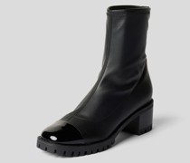 Sock Boots mit Blockabsatz