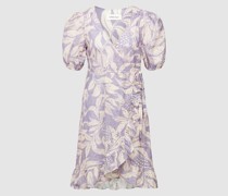 Knielanges Kleid mit Lochstickerei Modell 'Marley'
