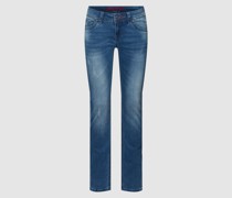Jeans mit Label-Details Modell 'LAURA'