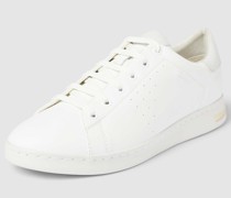 Sneaker aus echtem Leder Modell 'JAYSEN' in weiß