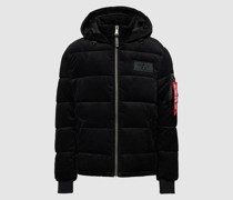 Steppjacke mit Label-Details