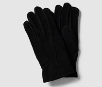 Handschuhe mit Label-Detail