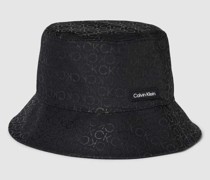 Bucket Hat mit Allover-Label-Print Modell 'MONOGRAM'