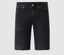 Tapered Fit Jeansshorts aus Baumwolle