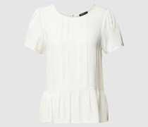 Blusenshirt aus Viskose mit Kellerfalten