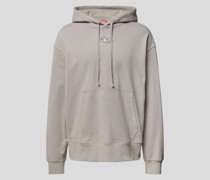 Oversized Hoodie mit Label-Detail