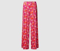 Hose mit Allover-Muster Modell 'Geo'
