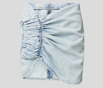 Jeansrock mit Raffungen