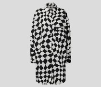Oversized Hemdblusenkleid mit Karomuster