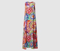 Midikleid aus Viskose mit floralem Allover-Muster