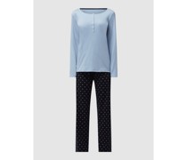 Modern Fit Pyjama aus Supima-Baumwolle Modell 'Night Lovers'