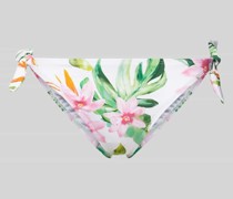 Bikini-Hose mit floralem Muster