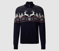 Strickpullover mit Allover-Muster Modell 'Dale'