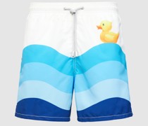 Badehose mit Allover-Muster Modell 'GUSTAVIA'