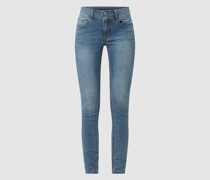 Skinny Fit Jeans mit Stretch-Anteil Modell 'Tummyless'