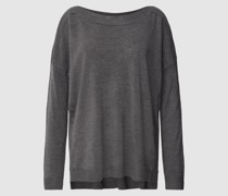 Oversized Strickpullover mit U-Boot-Ausschnitt Modell 'AMALIA'