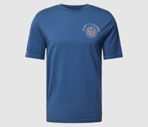 T-Shirt mit Label-Print