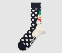 Socken mit Motiv-Print Modell 'Jumbo Snowman'