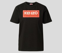 T-Shirt mit Label-Detail
