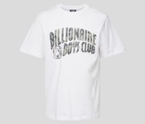 T-Shirt mit Label-Print