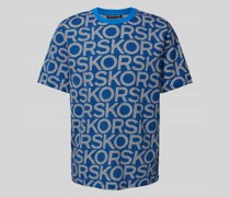 T-Shirt in Mesh-Optik Modell 'KORS MESH'