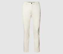 Slim Fit Hose mit Label-Detail