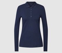 Longsleeve mit Polokragen