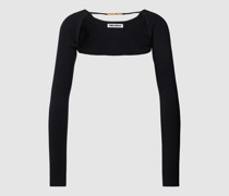 Bolero mit Label-Applikation