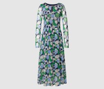 Midikleid mit Schlüsselloch-Ausschnitt