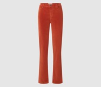 Slim Fit Jeans in Samt-Optik Modell 'Mary'