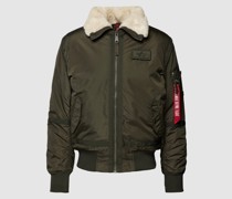Bomberjacke mit Fellkragen