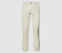 Slim Fit Chino in unifarbenem Design Modell 'NEW Miles'