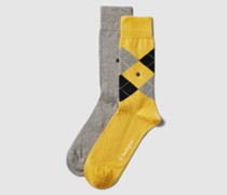 Socken mit Label-Applikation im 2er-Pack