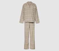 Pyjama mit Karomuster Modell 'Pyjama long leg'